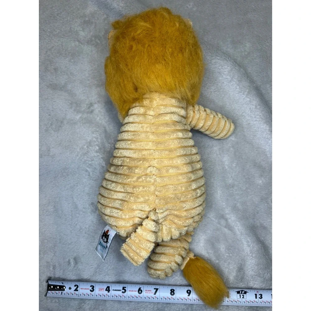 Jellycat Cordy Roy Lion Plush Stuffed Animal Ribbed Texture Yellow Medium 15in